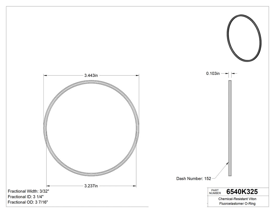 Technical drawing - 6540K325